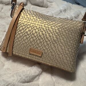 Fall 2025 collection - Consuela Metallic Gold Crossbody Bag